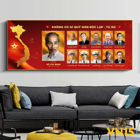 Tranh tráng gương Bác Hồ và các bậc Công Thần Xây Quốc VN15