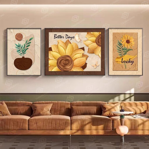 Tranh hoa hướng dương nghệ thuật TG4769