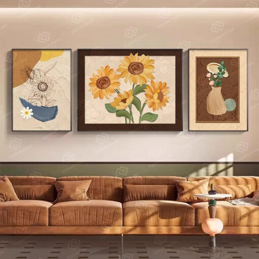 Tranh hoa hướng dương nghệ thuật TG4770