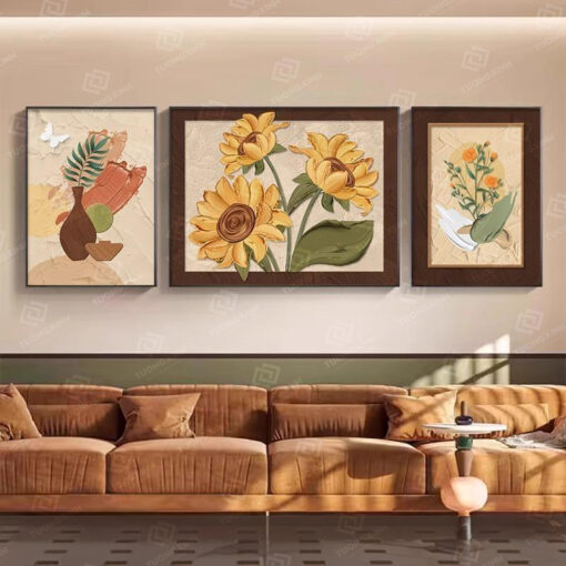 Tranh hoa hướng dương nghệ thuật TG4771