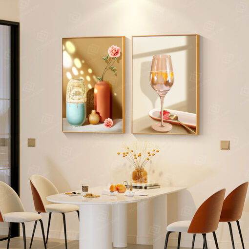 Tranh chiếc ly 3D nghệ thuật trang trí phòng ăn TG4720