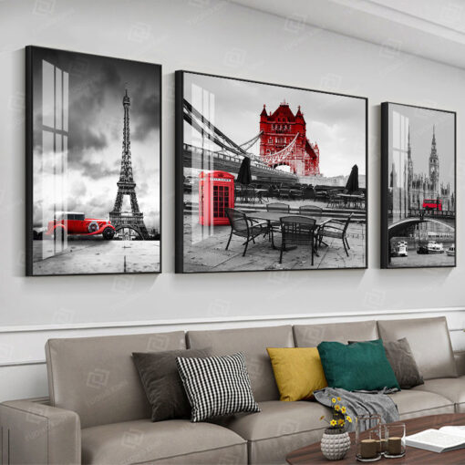 Tranh treo tường phòng khách phong cách scandinavia bắc âu TG4725