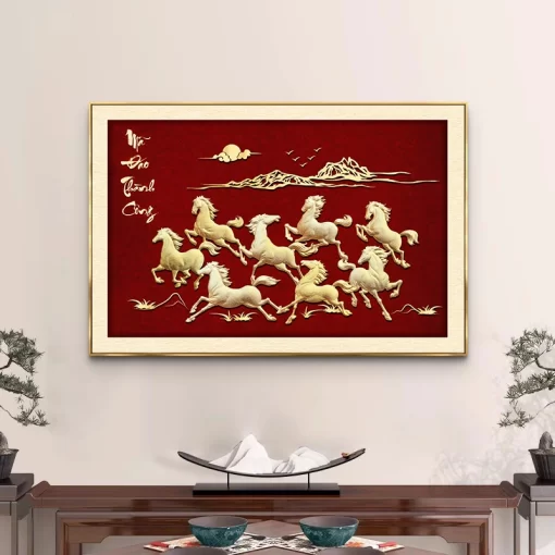 Tranh tráng gương Mã Đáo Thành Công, quà tặng sang trọng ý nghĩa TG4839