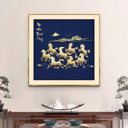 Tranh tráng gương Mã Đáo Thành Công, quà tặng sang trọng ý nghĩa TG4845