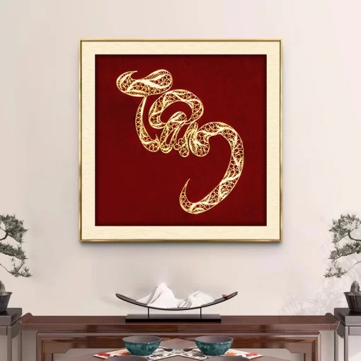 Tranh tráng gương thư pháp, quà tặng sang trọng ý nghĩa TG4850