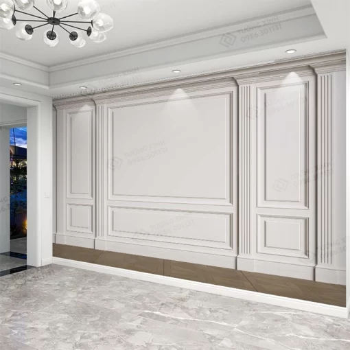 Tranh dán tường 3D phào chỉ tân cổ điển TDT2609