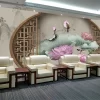 tranh dán tường lam sóng 3D nghệ thuật (1)