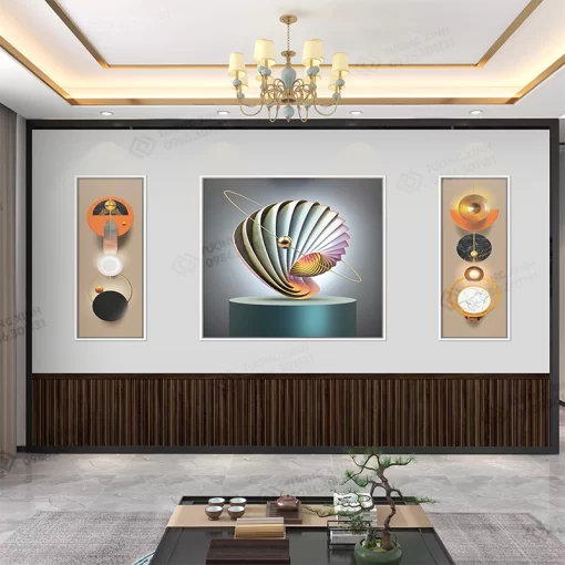 Tranh dán tường 3D nghệ thuật hiện đại TDT2526