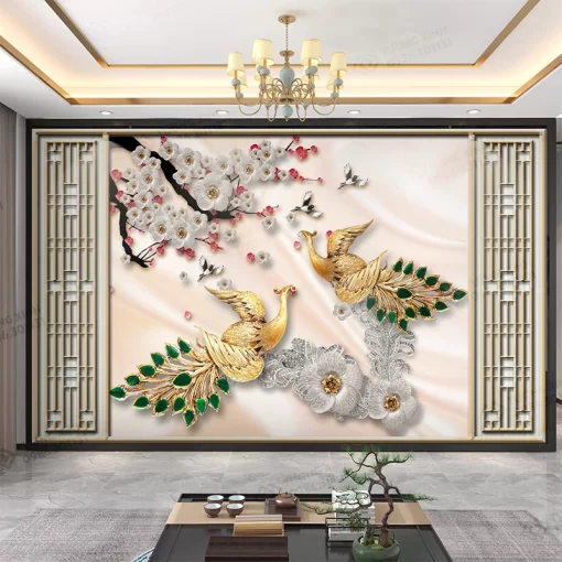 Tranh dán tường 3D nghệ thuật hiện đại TDT2567