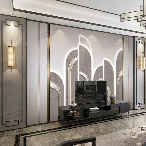 Tranh dán tường 3D nghệ thuật hiện đại TDT2592