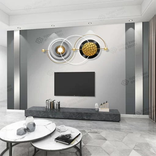 Tranh dán tường 3D nghệ thuật hiện đại TDT2595