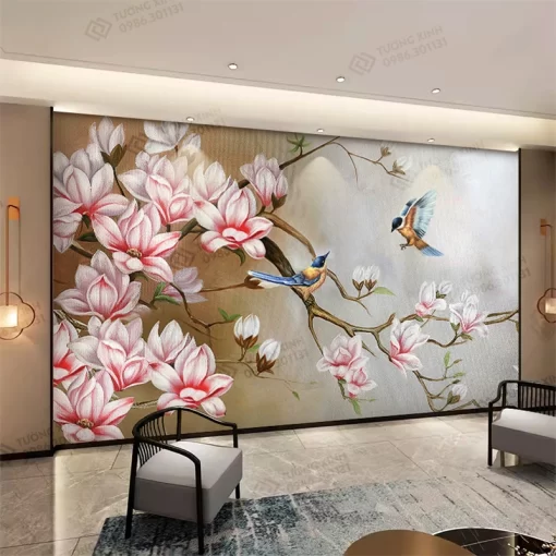 Tranh dán tường phong cách indochine TDT2401