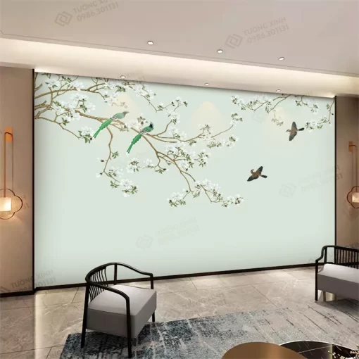 Tranh dán tường phong cách indochine TDT2402