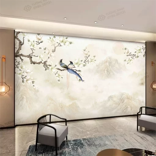 Tranh dán tường phong cách indochine TDT2403