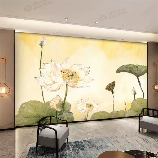 Tranh dán tường phong cách indochine TDT2404