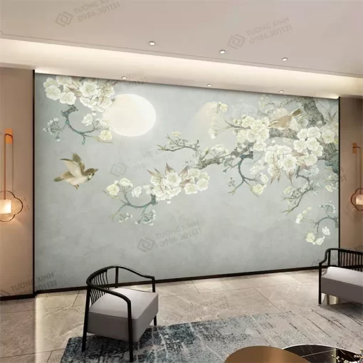 Tranh dán tường phong cách indochine TDT2406