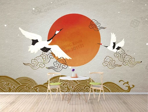 Tranh dán tường phong cách indochine TDT2425