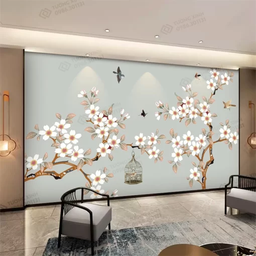 Tranh dán tường phong cách indochine TDT2284