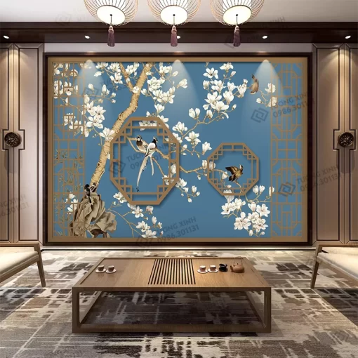 Tranh dán tường phong cách indochine TDT2285