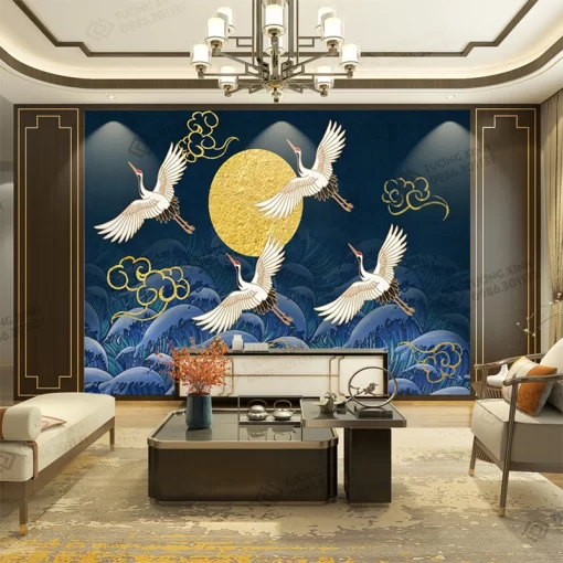 Tranh dán tường phong cách indochine TDT2268