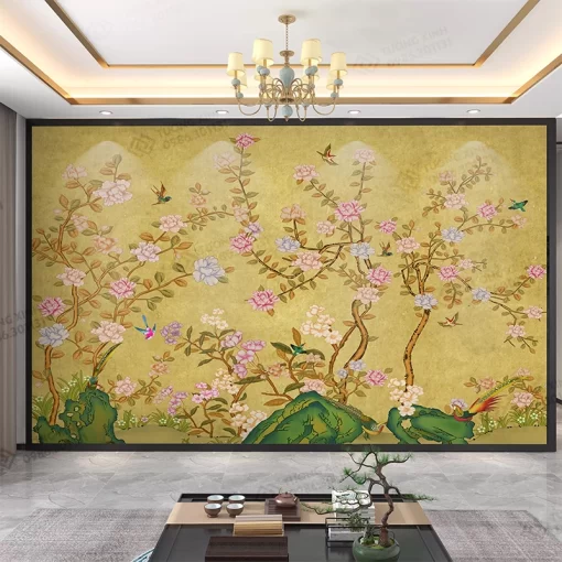 Tranh dán tường phong cách indochine TDT2329