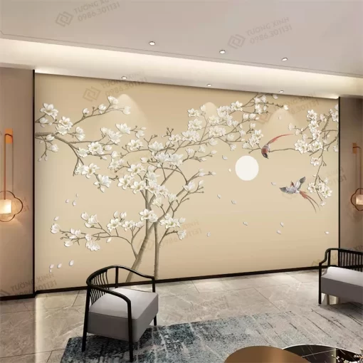 Tranh dán tường phong cách indochine TDT2340