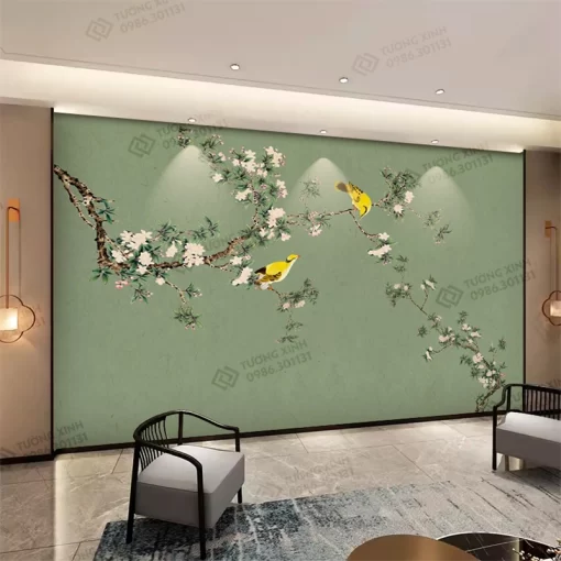 Tranh dán tường phong cách indochine TDT2341