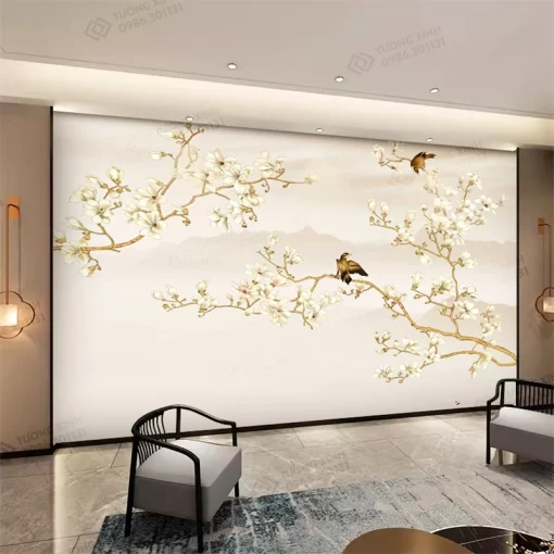 Tranh dán tường phong cách indochine TDT2343