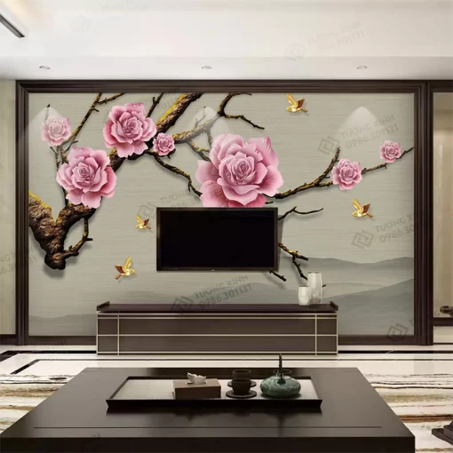 Tranh dán tường phong cách indochine TDT2348