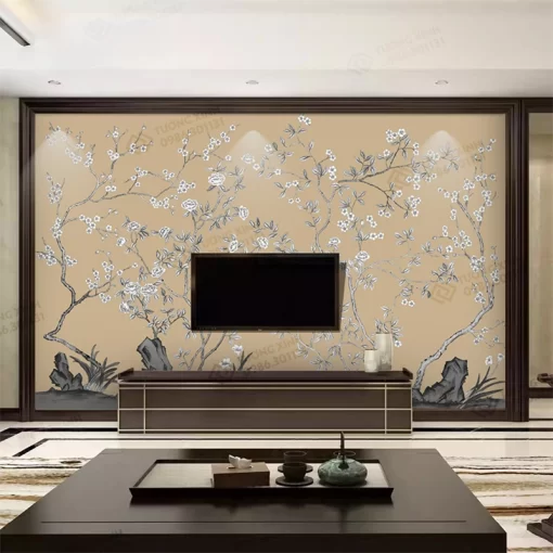 Tranh dán tường phong cách indochine TDT2349