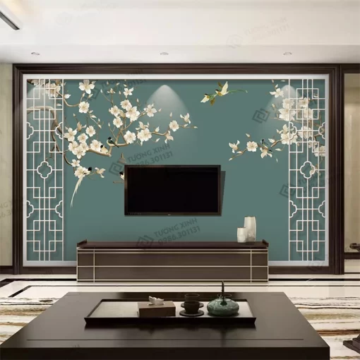 Tranh dán tường phong cách indochine TDT2350