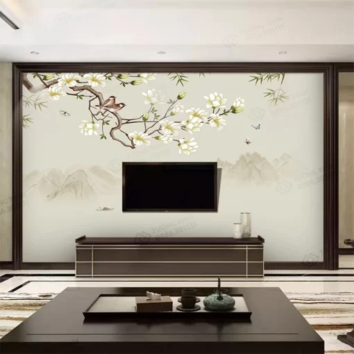 Tranh dán tường phong cách indochine TDT2351