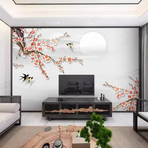 Tranh dán tường phong cách indochine TDT2357