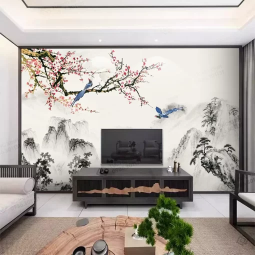 Tranh dán tường phong cách indochine TDT2358