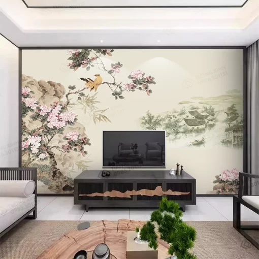 Tranh dán tường phong cách indochine TDT2361