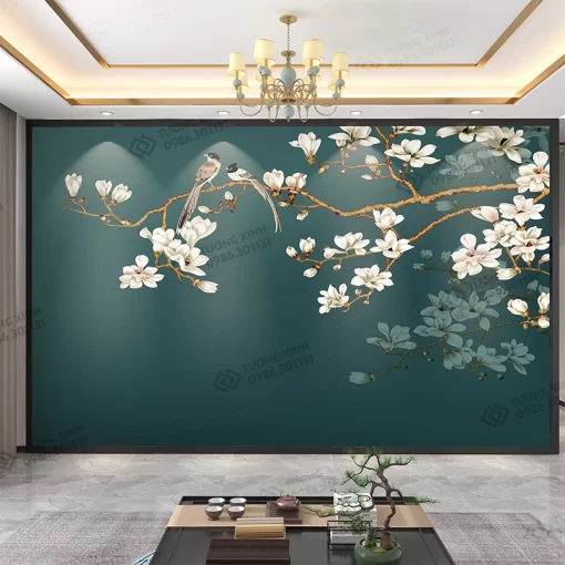 Tranh dán tường phong cách indochine TDT2363