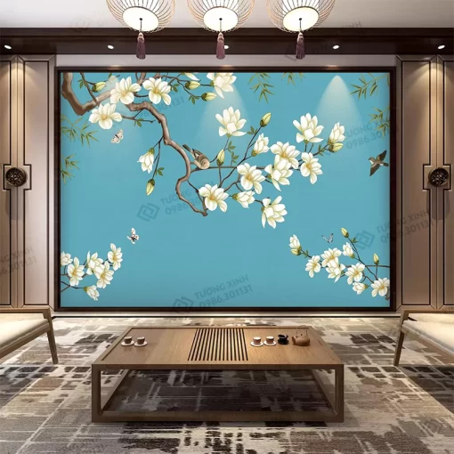 Tranh dán tường phong cách indochine TDT2378