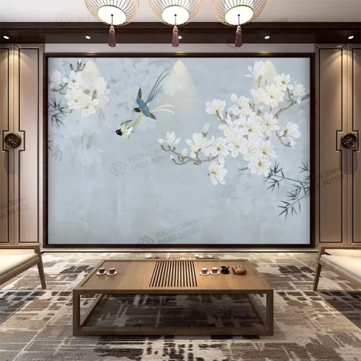 Tranh dán tường phong cách indochine TDT2381