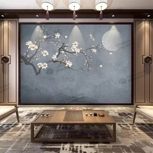 Tranh dán tường phong cách indochine TDT2382