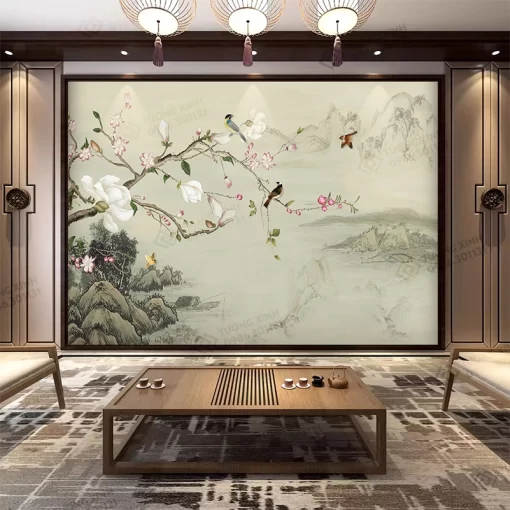 Tranh dán tường phong cách indochine TDT2383