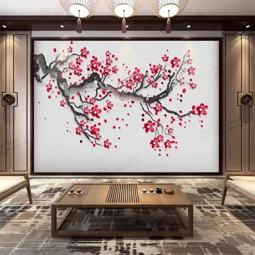 Tranh dán tường phong cách indochine TDT2384