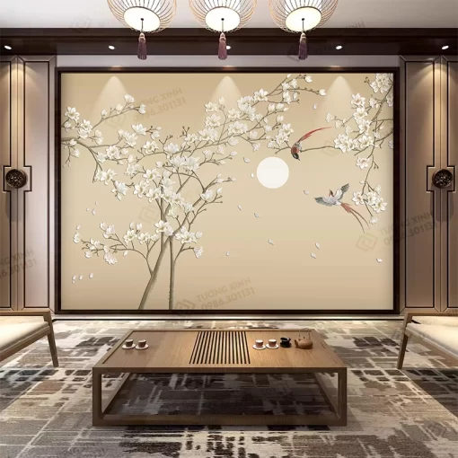 Tranh dán tường phong cách indochine TDT2390