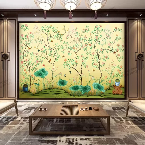 Tranh dán tường phong cách indochine TDT2393