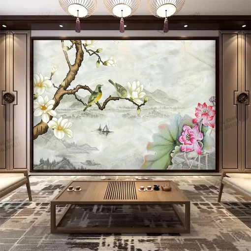 Tranh dán tường phong cách indochine TDT2395