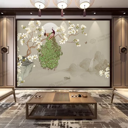 Tranh dán tường phong cách indochine TDT2396