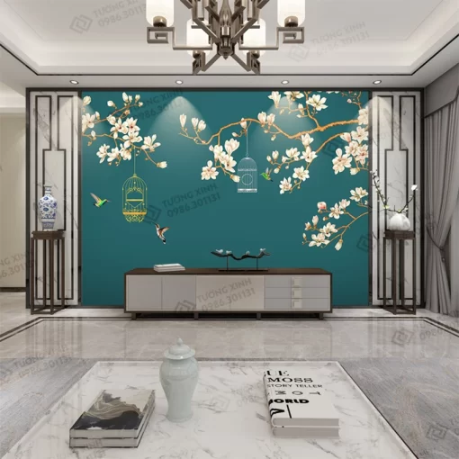 Tranh dán tường phong cách indochine TDT2290