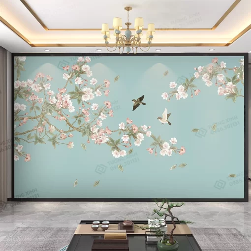 Tranh dán tường phong cách indochine TDT2430