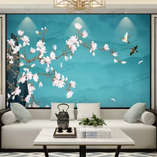 Tranh dán tường phong cách indochine TDT2435