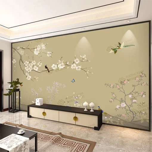 Tranh dán tường phong cách indochine TDT2438