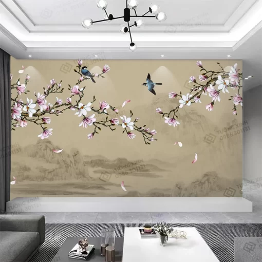 Tranh dán tường phong cách indochine TDT2294